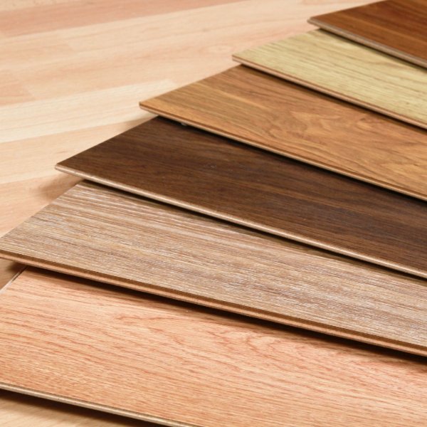 Laminate flooring samples