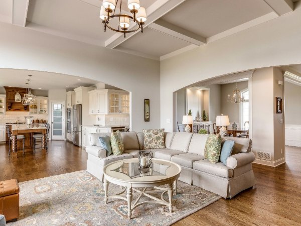 Hardwood flooring in a stylish 2026 home