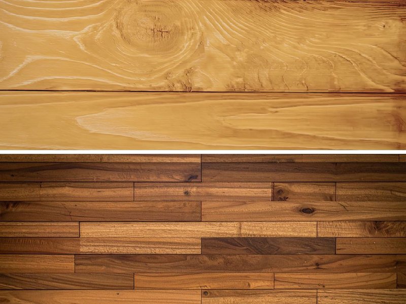 Hardwood planks
