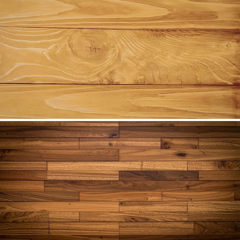 Hardwood planks