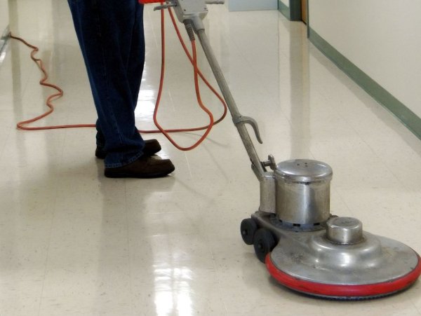Professional floor waxing service
