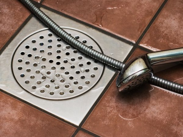 Waterproof tile flooring in a shower