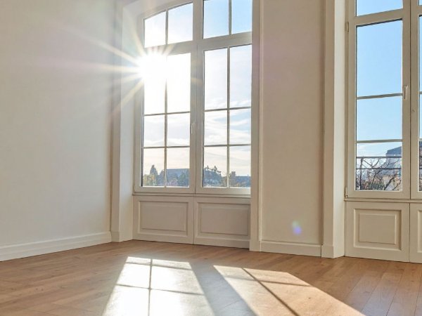 Vinyl Flooring in a home with bright south facing windows